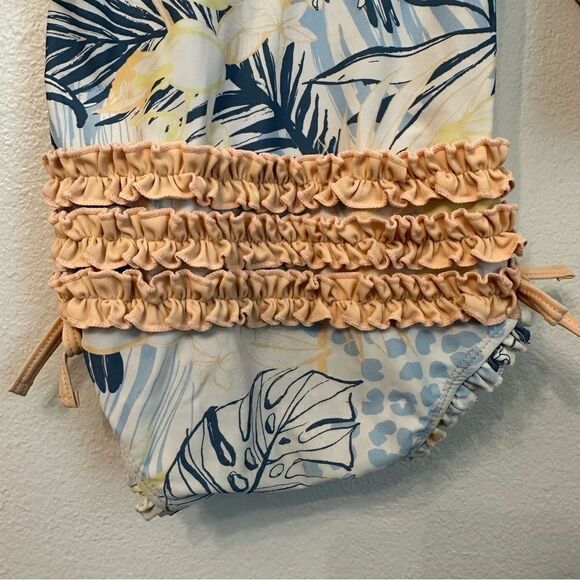 Ruffle Butts One Piece Rash Guard swimsuit - Picture 2 of 9